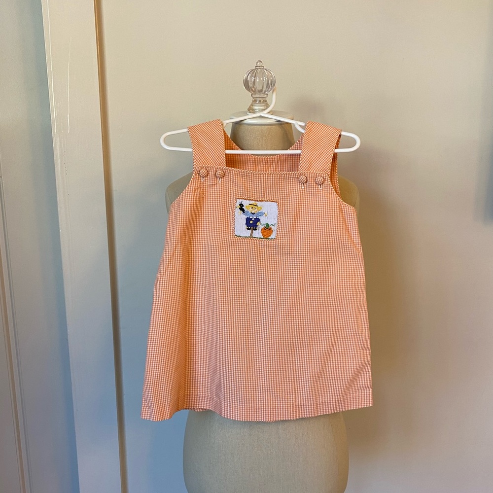 Smocked fall dress 2t